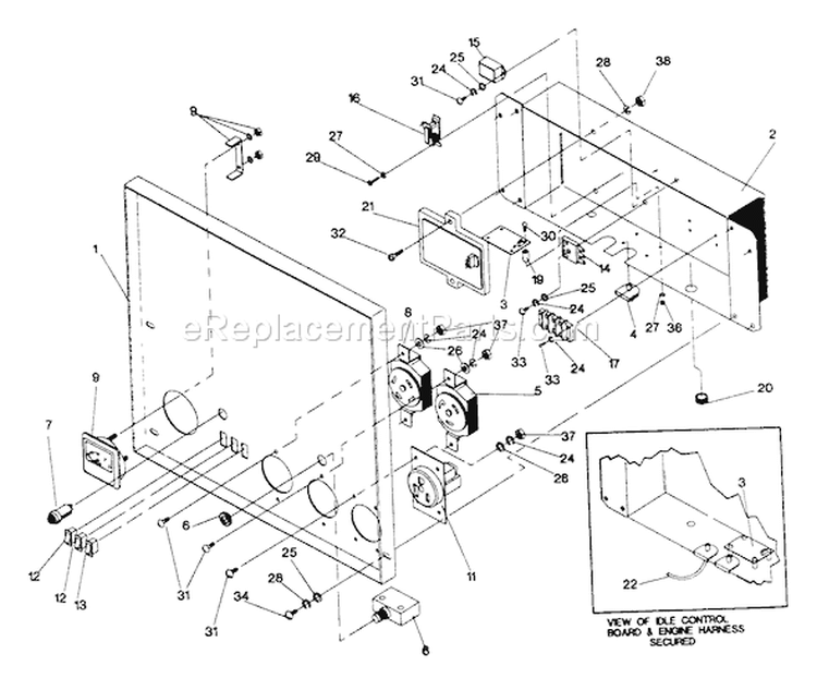 Page A Diagram and Parts List for 0497-0  Briggs and Stratton Generator